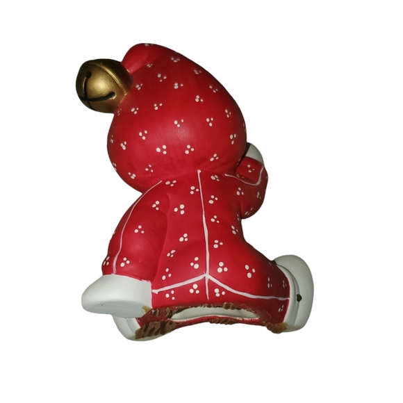 Large ceramic figurines set -holiday children on toboggan - Picture 6 of 14